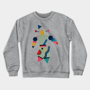 ROBOTS MZ ROBOT Memphis Post Modern Pop Style Crewneck Sweatshirt